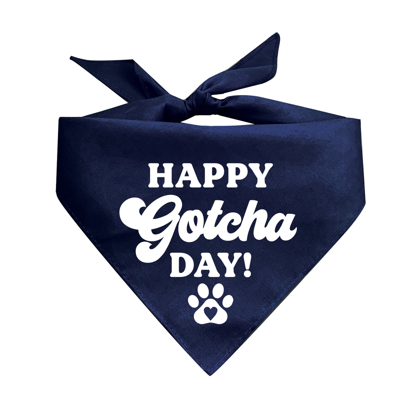 Happy Gotcha Day Triangle Dog Bandana