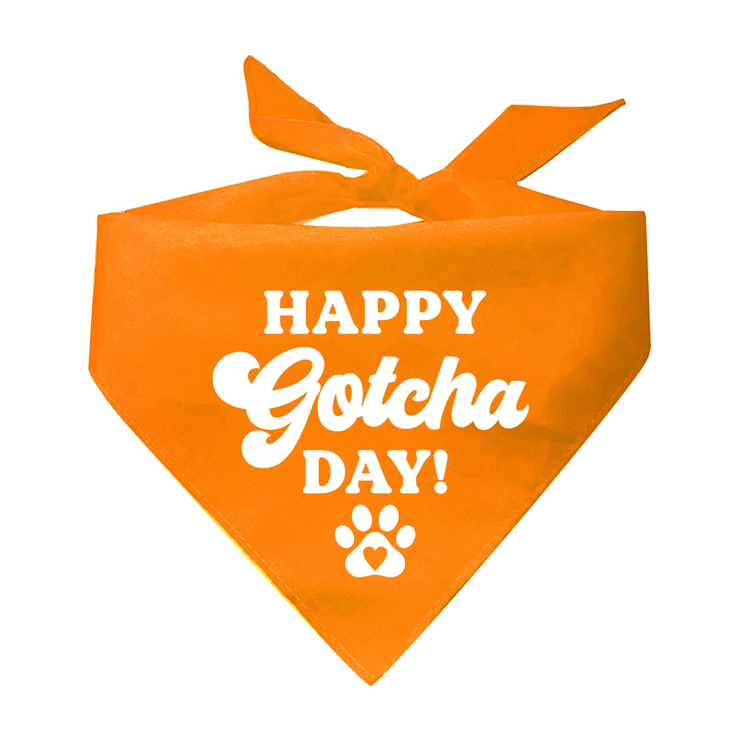 Happy Gotcha Day Triangle Dog Bandana