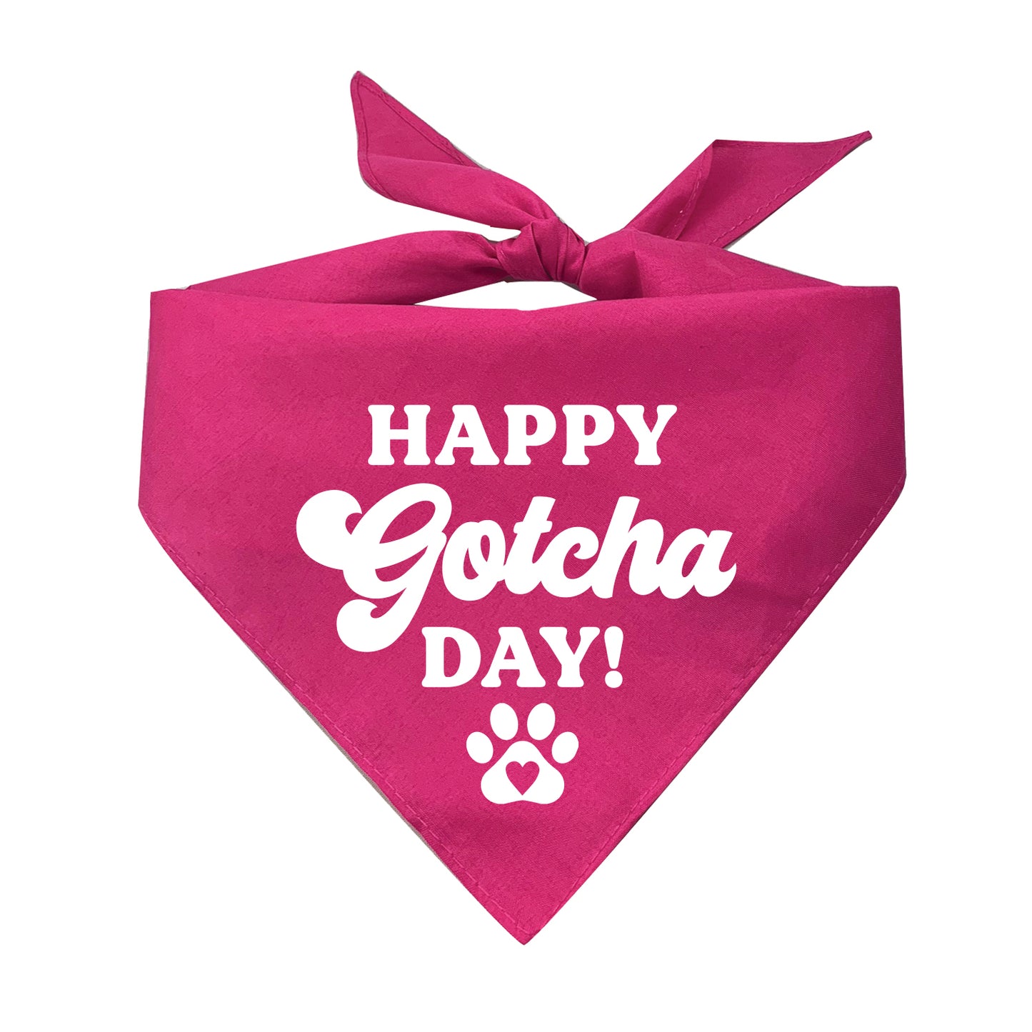 Happy Gotcha Day Triangle Dog Bandana
