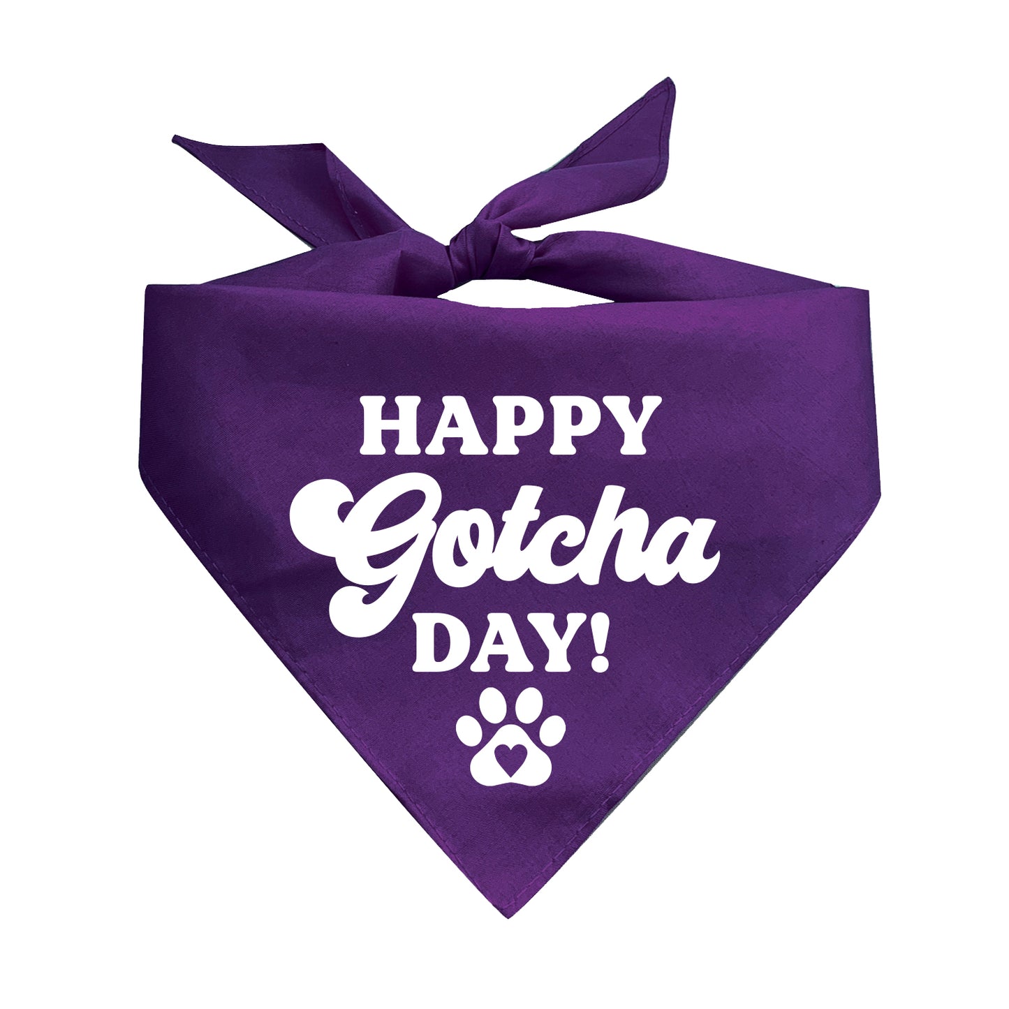 Happy Gotcha Day Triangle Dog Bandana