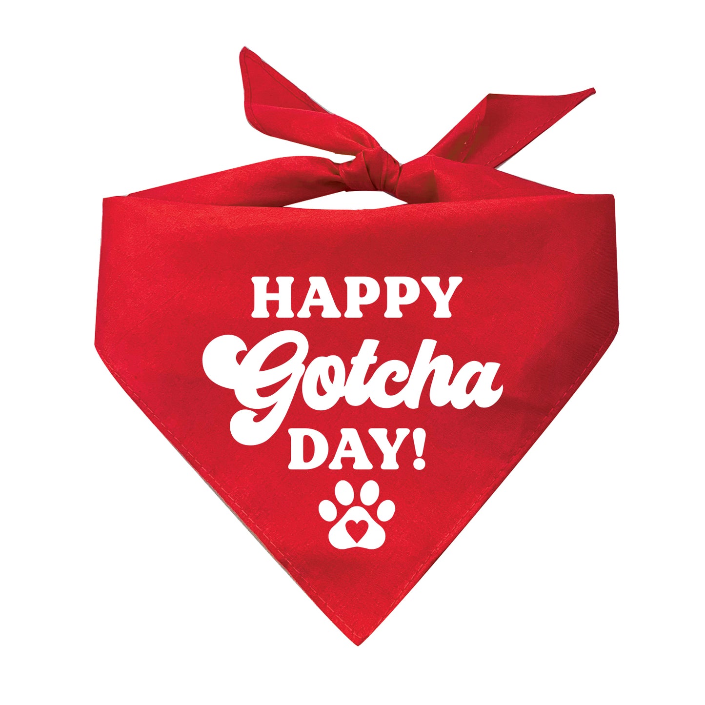 Happy Gotcha Day Triangle Dog Bandana