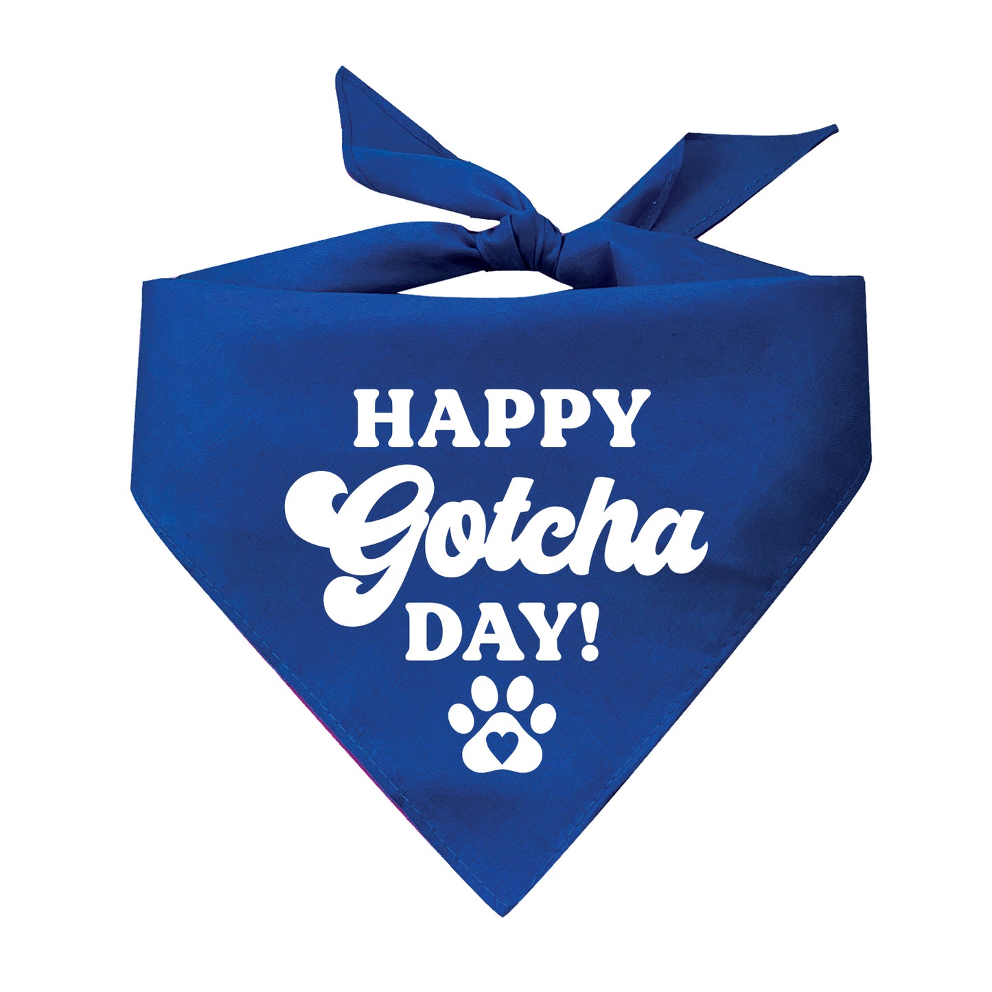 Happy Gotcha Day Triangle Dog Bandana