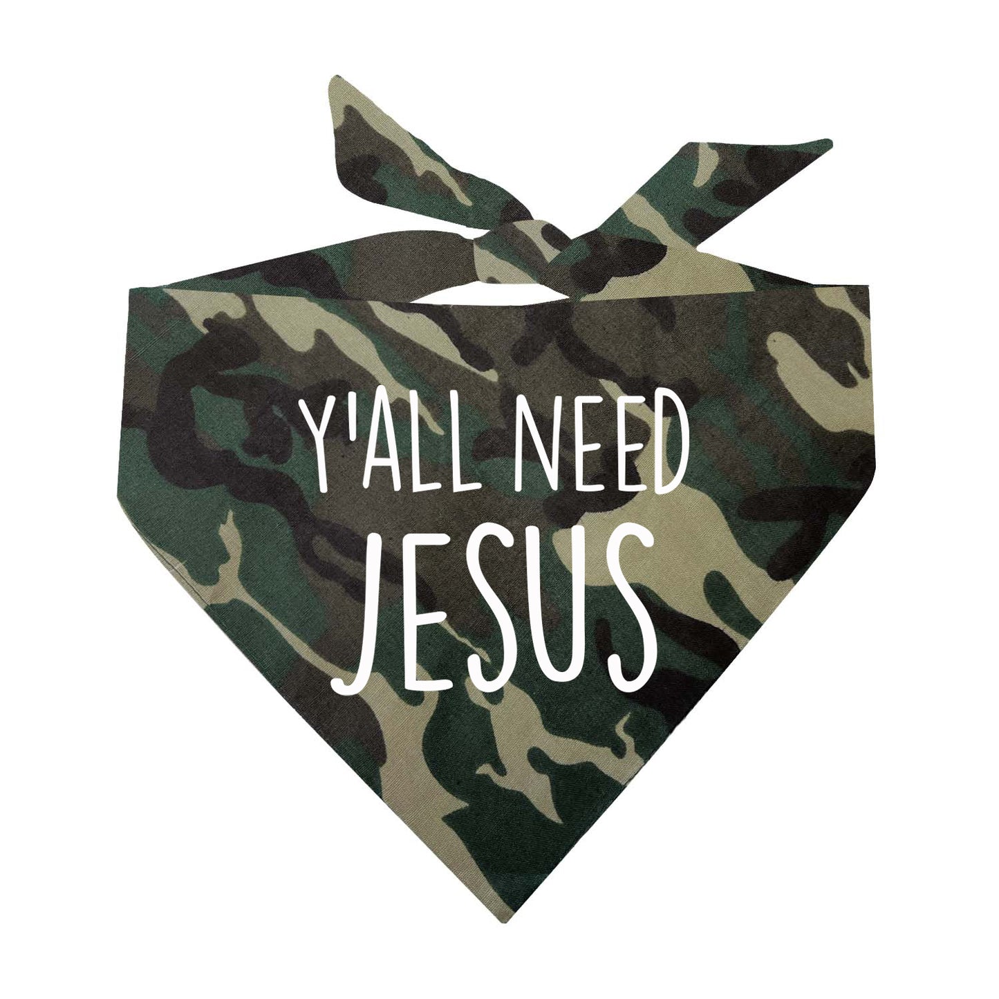 Y'all Need Jesus Triangle Dog Bandana