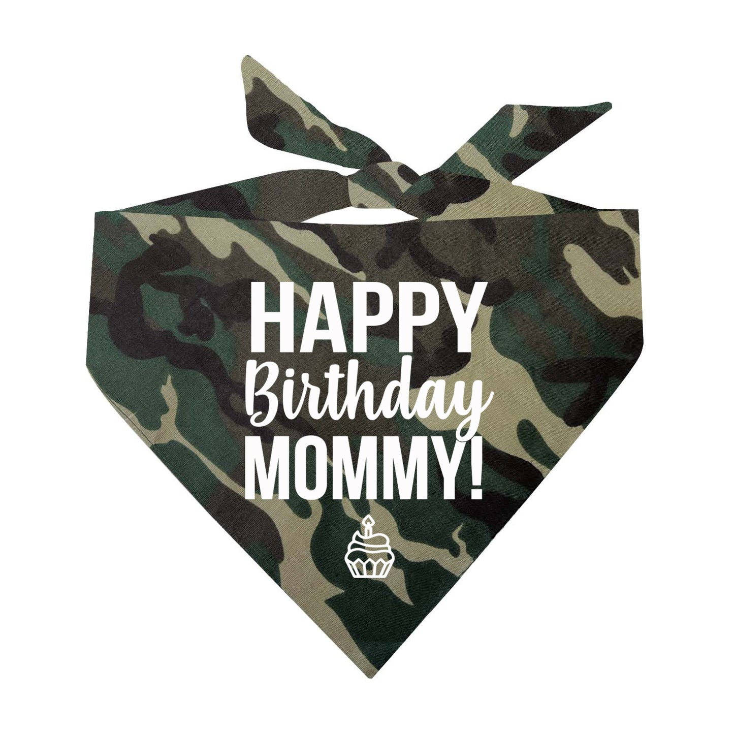 Happy Birthday Mommy! Triangle Dog Bandana