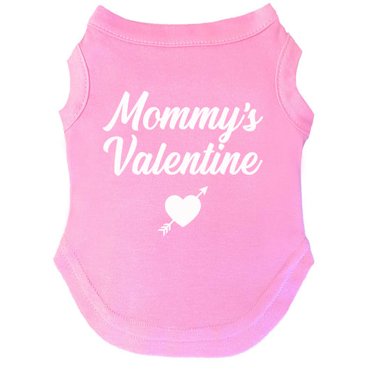 Mommy's Valentine Valentine's Day Dog Tee