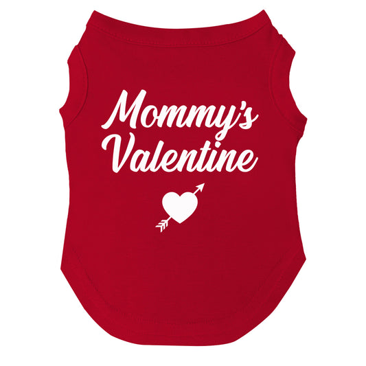 Mommy's Valentine Valentine's Day Dog Tee