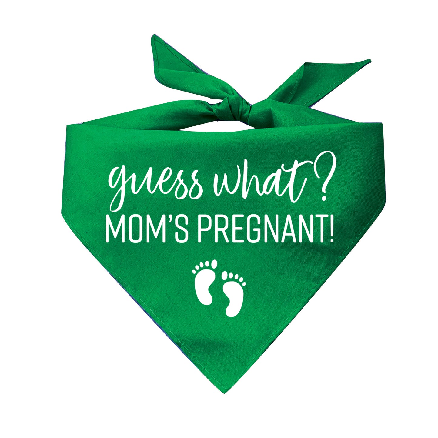 Guess What? Mom’s Pregnant Triangle Dog Bandana