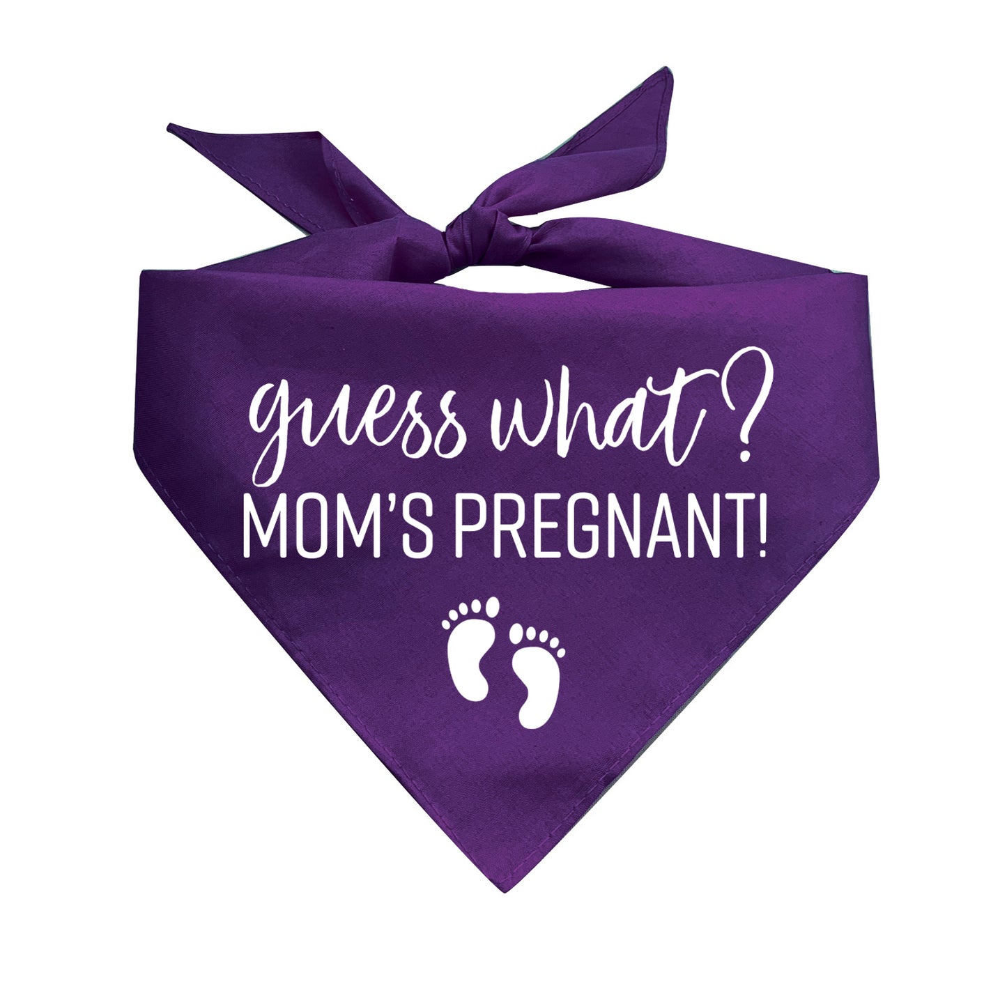 Guess What? Mom’s Pregnant Triangle Dog Bandana