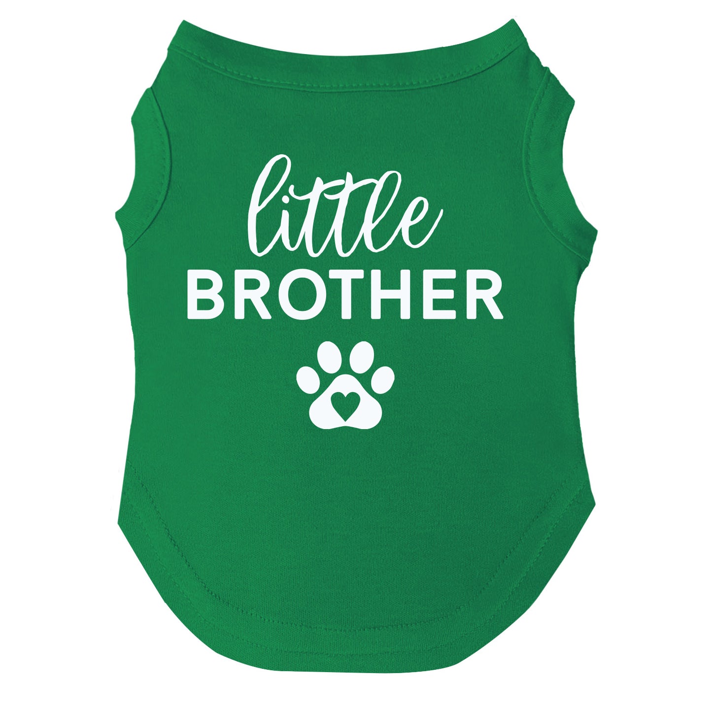 Little Brother Heart Paw Dog Tee