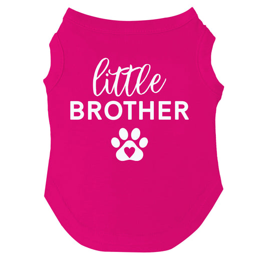 Little Brother Heart Paw Dog Tee