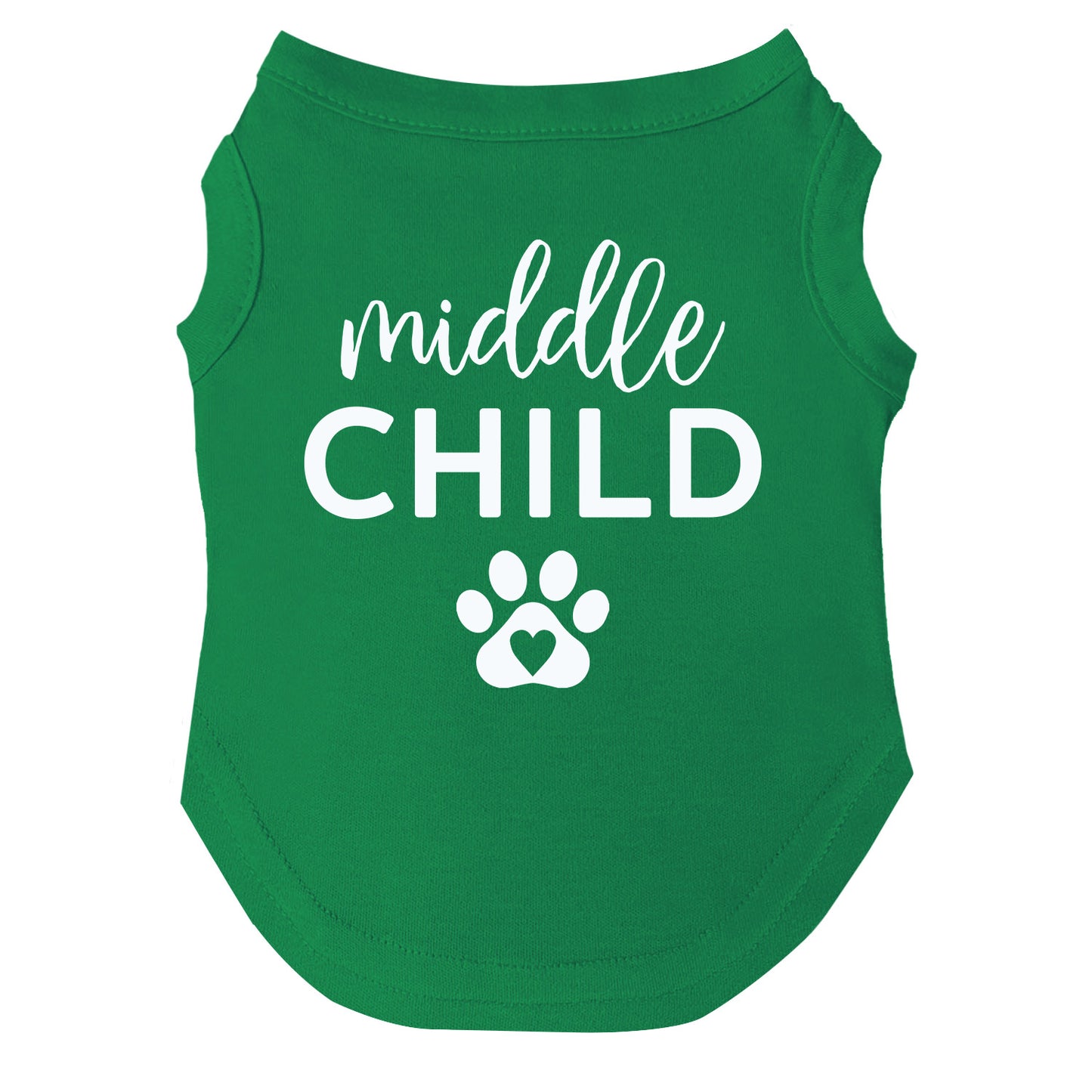 Middle Child Heart Paw Dog Tee