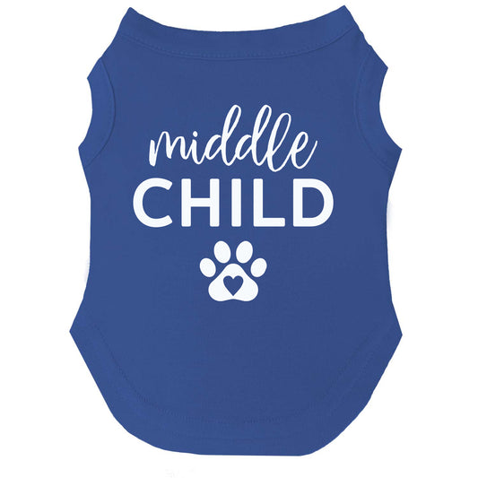 Middle Child Heart Paw Dog Tee