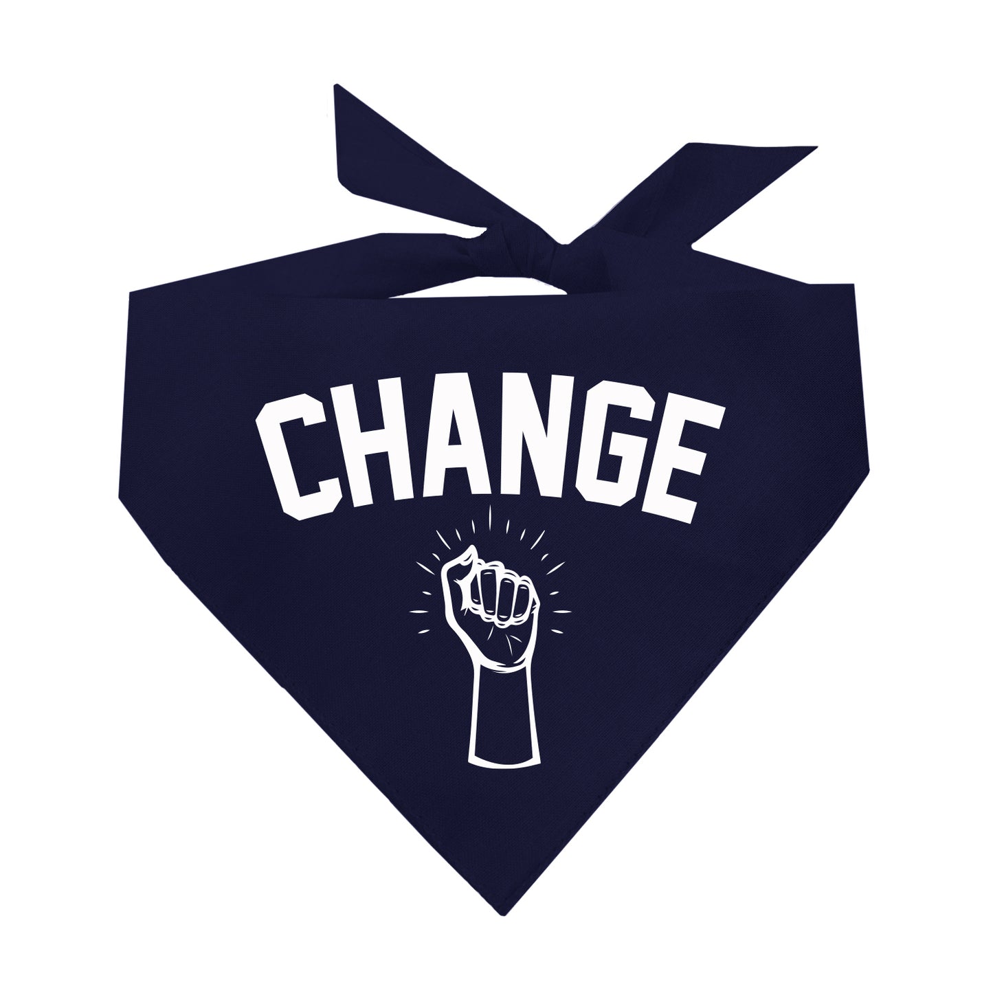 Change With Fist Triangle Dog Bandana