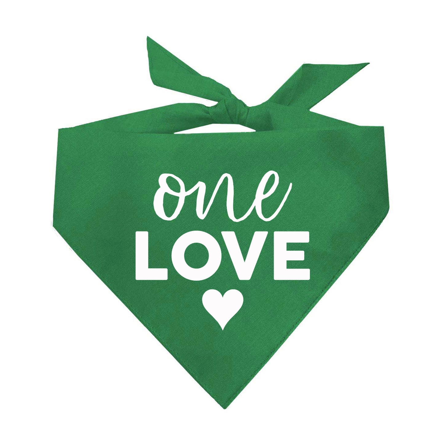 One Love Triangle Dog Bandana