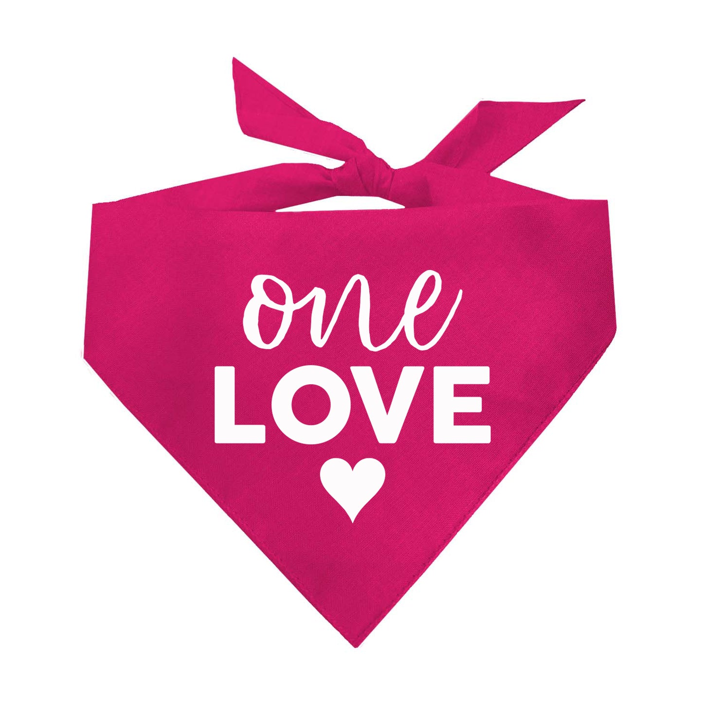 One Love Triangle Dog Bandana