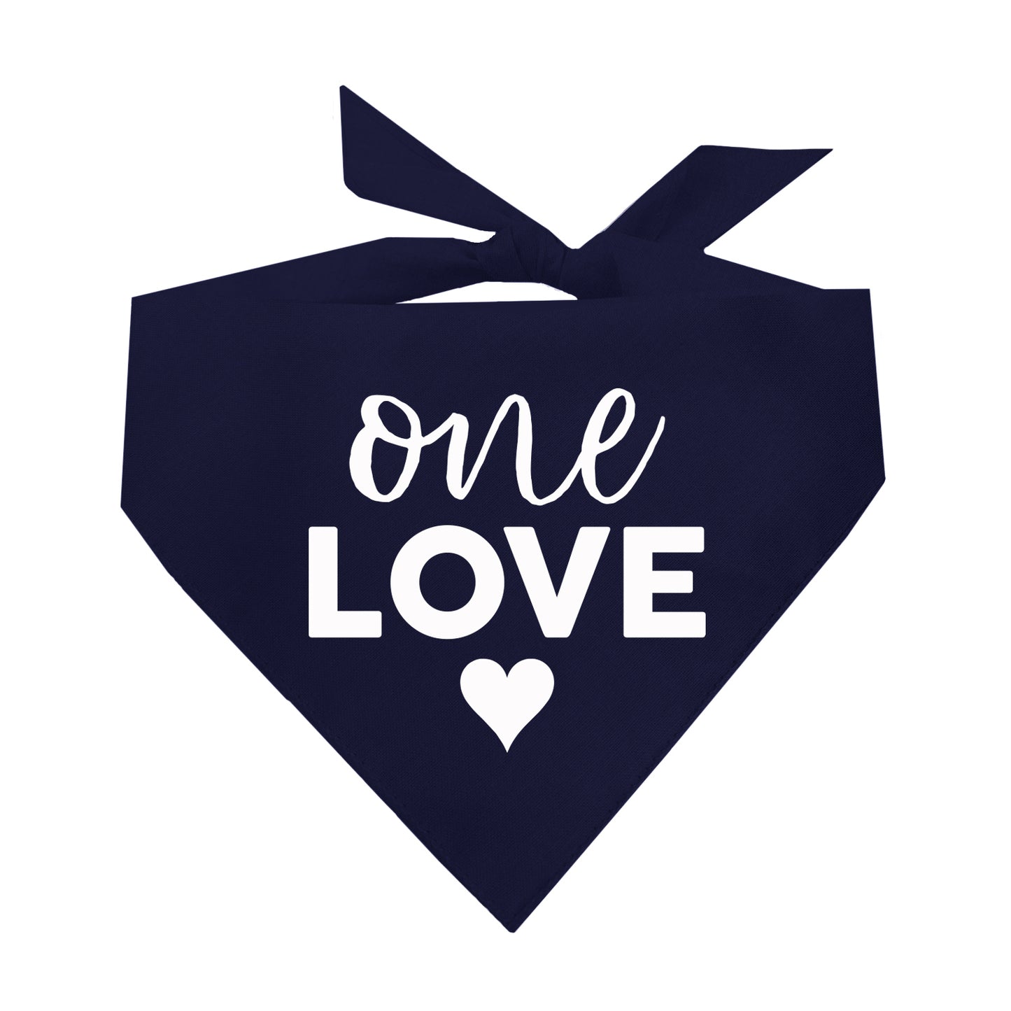 One Love Triangle Dog Bandana