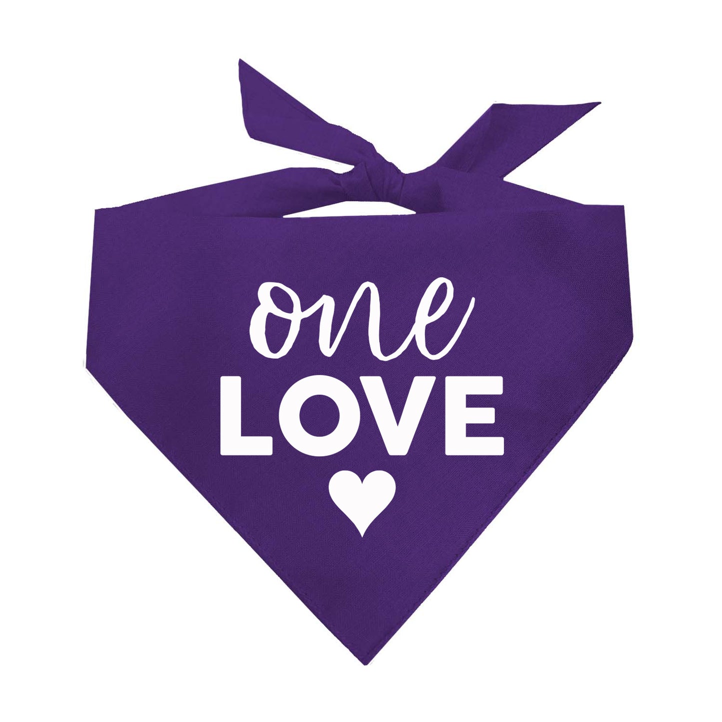 One Love Triangle Dog Bandana