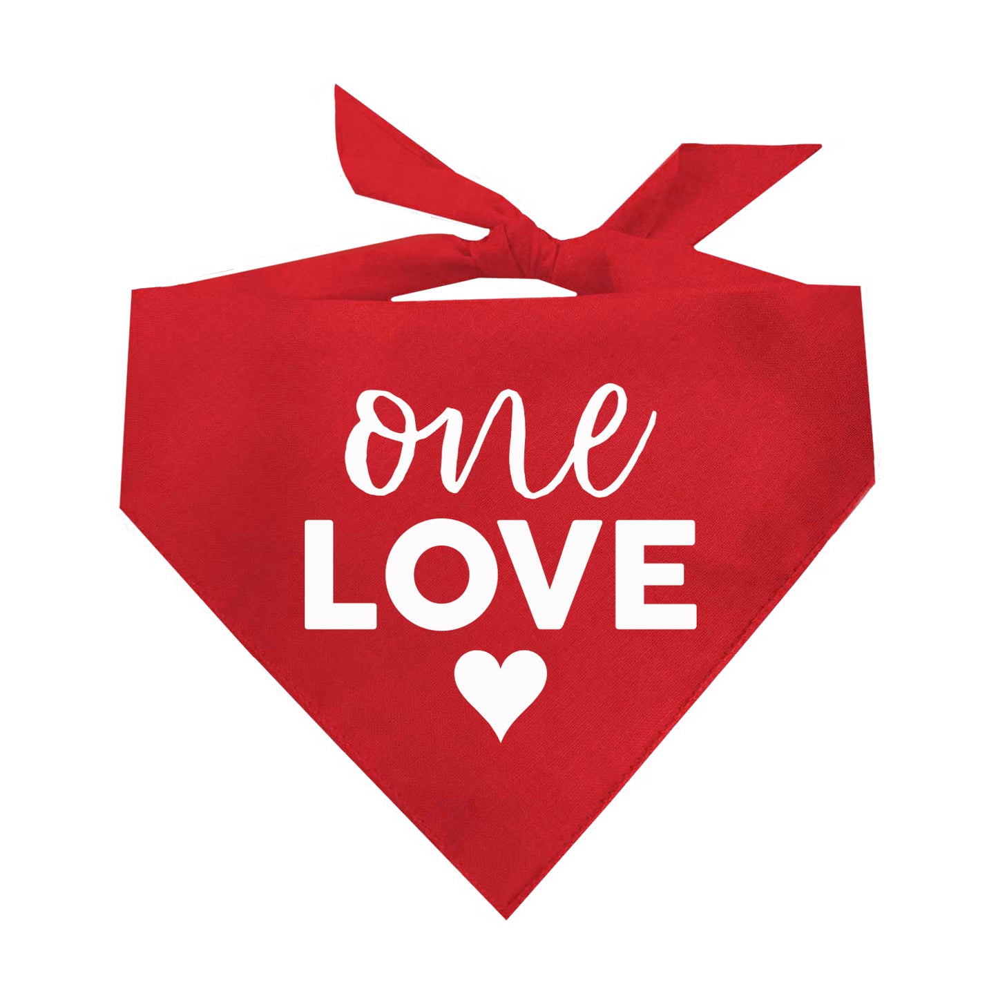 One Love Triangle Dog Bandana