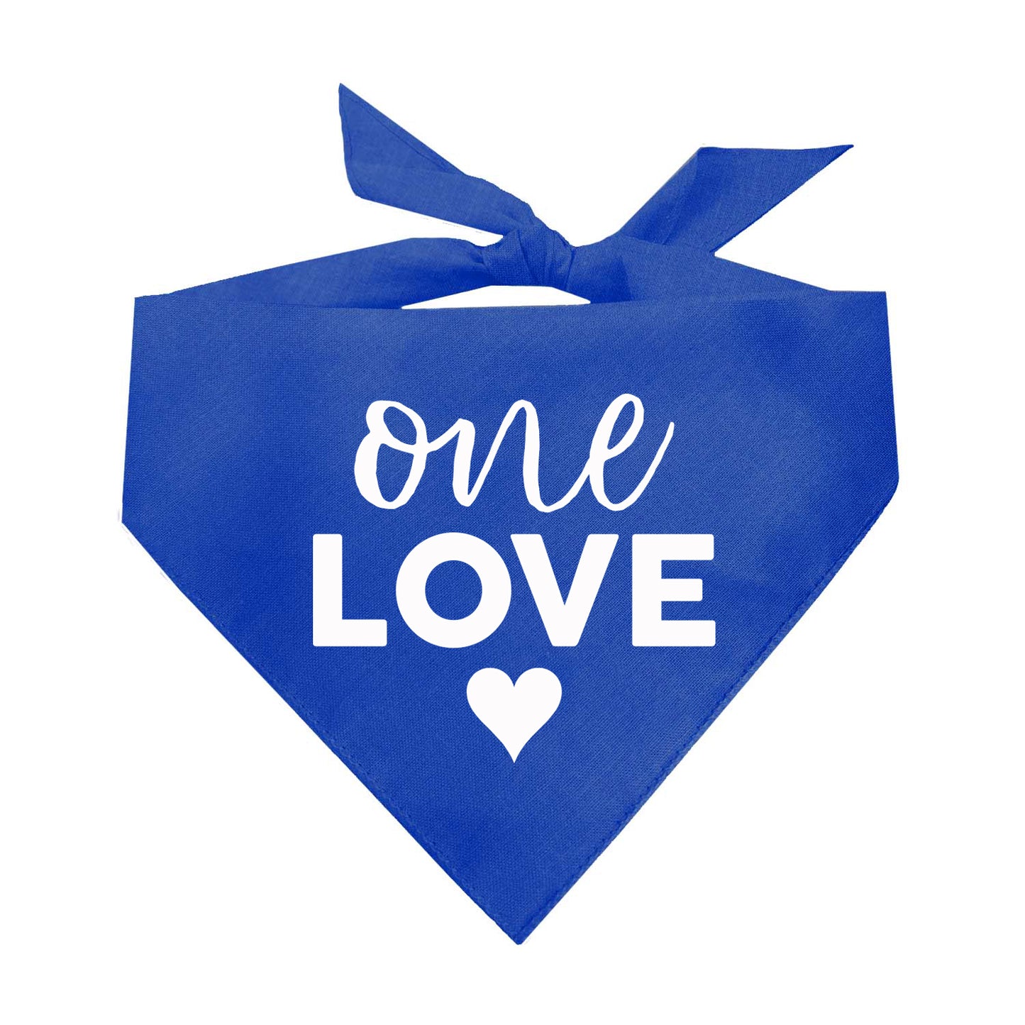 One Love Triangle Dog Bandana
