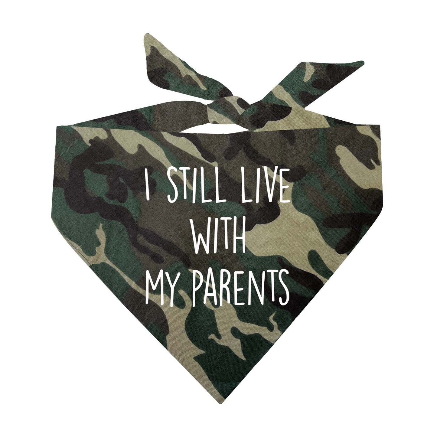 I Still Live With My Parents Triangle Dog Bandana