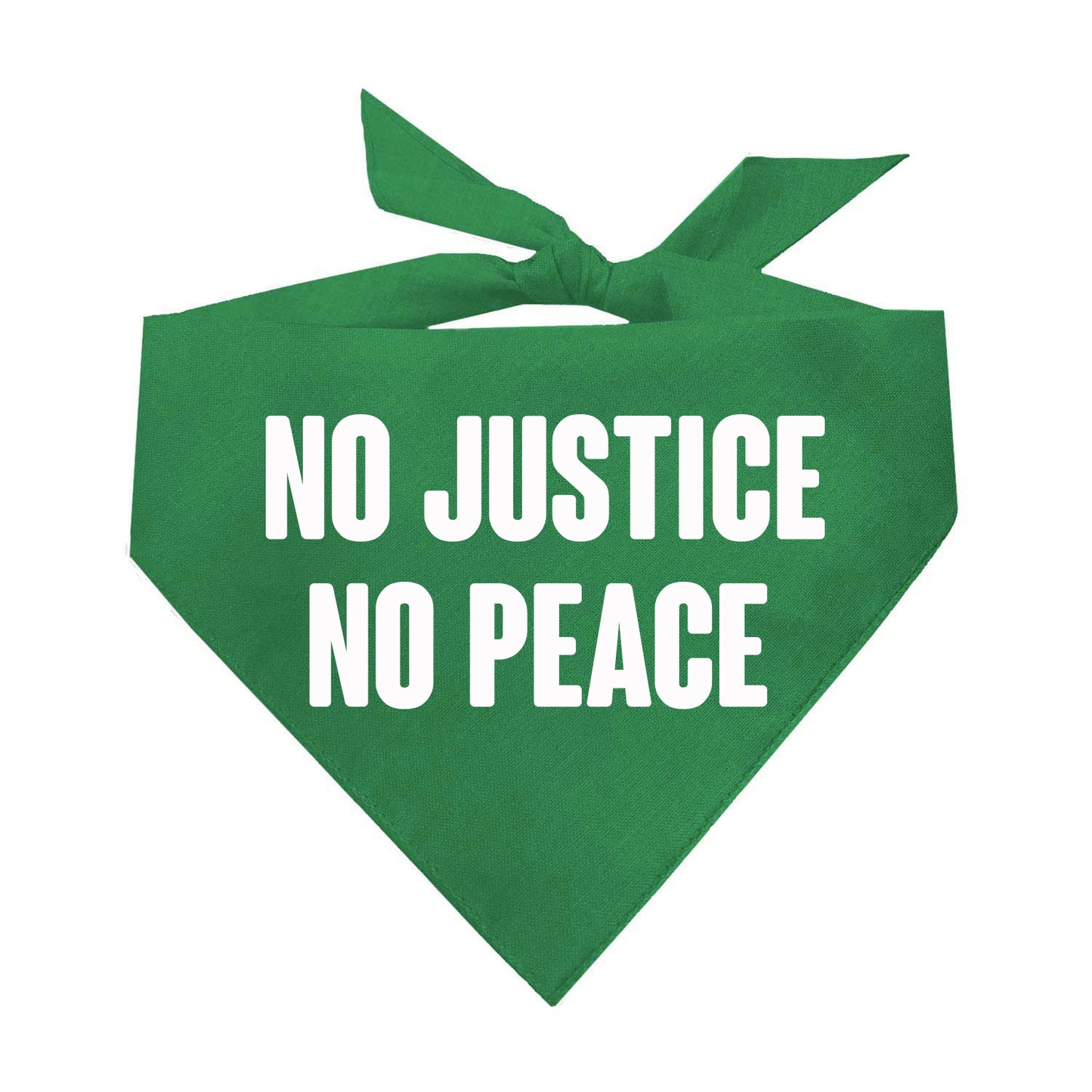 No Justice No Peace Triangle Dog Bandana