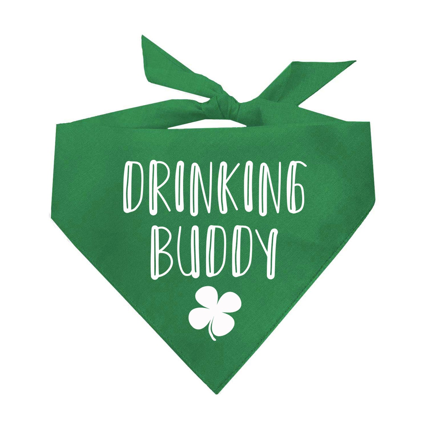 Drinking Buddy Shamrock Triangle Dog Bandana