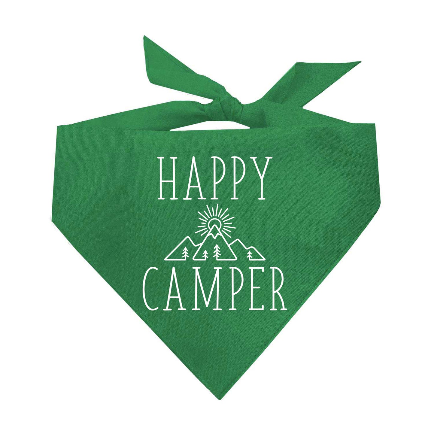 Happy Camper Triangle Dog Bandana