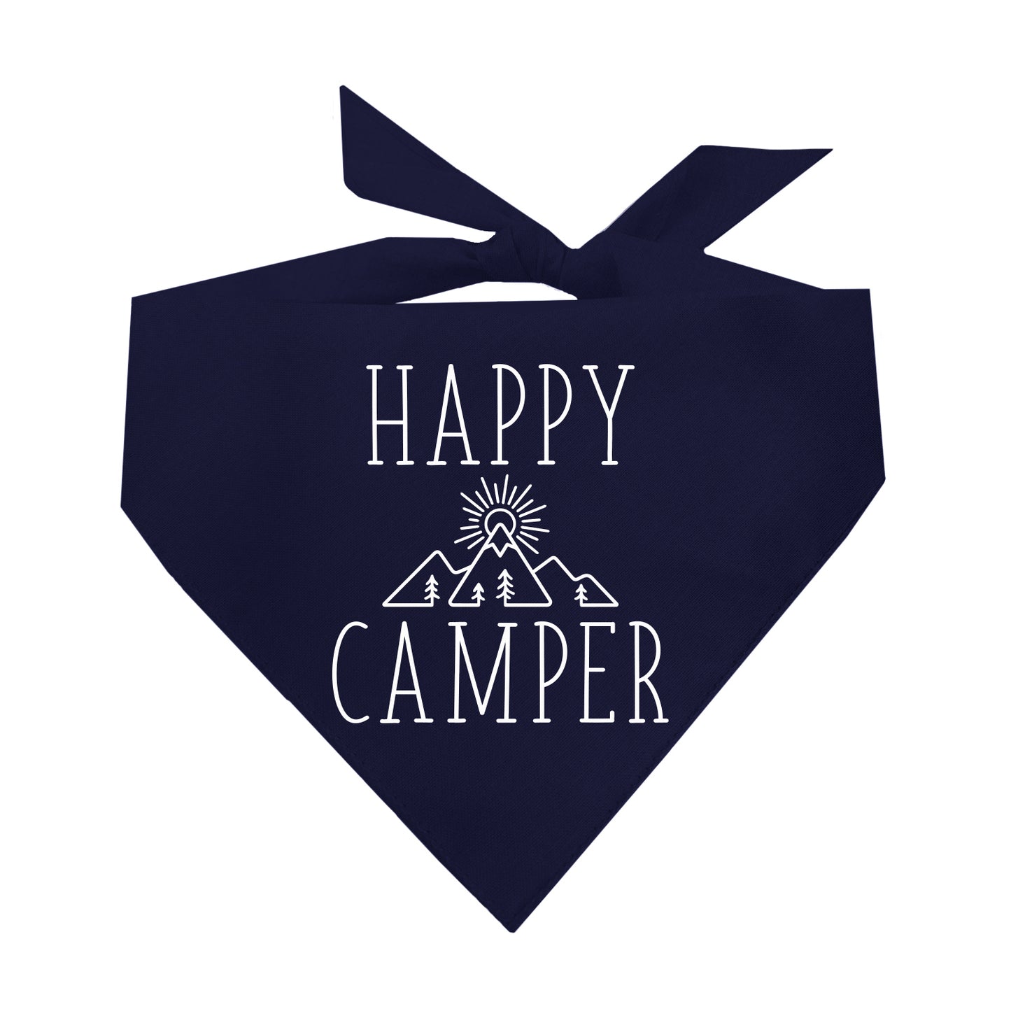 Happy Camper Triangle Dog Bandana
