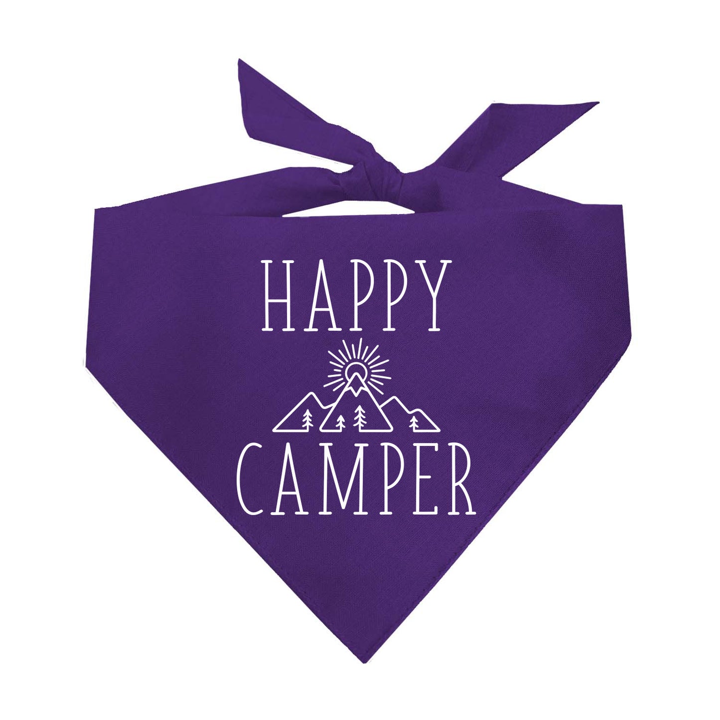 Happy Camper Triangle Dog Bandana