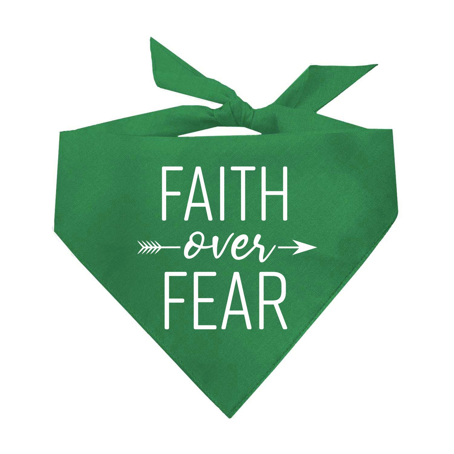 Faith Over Fear Triangle Dog Bandana
