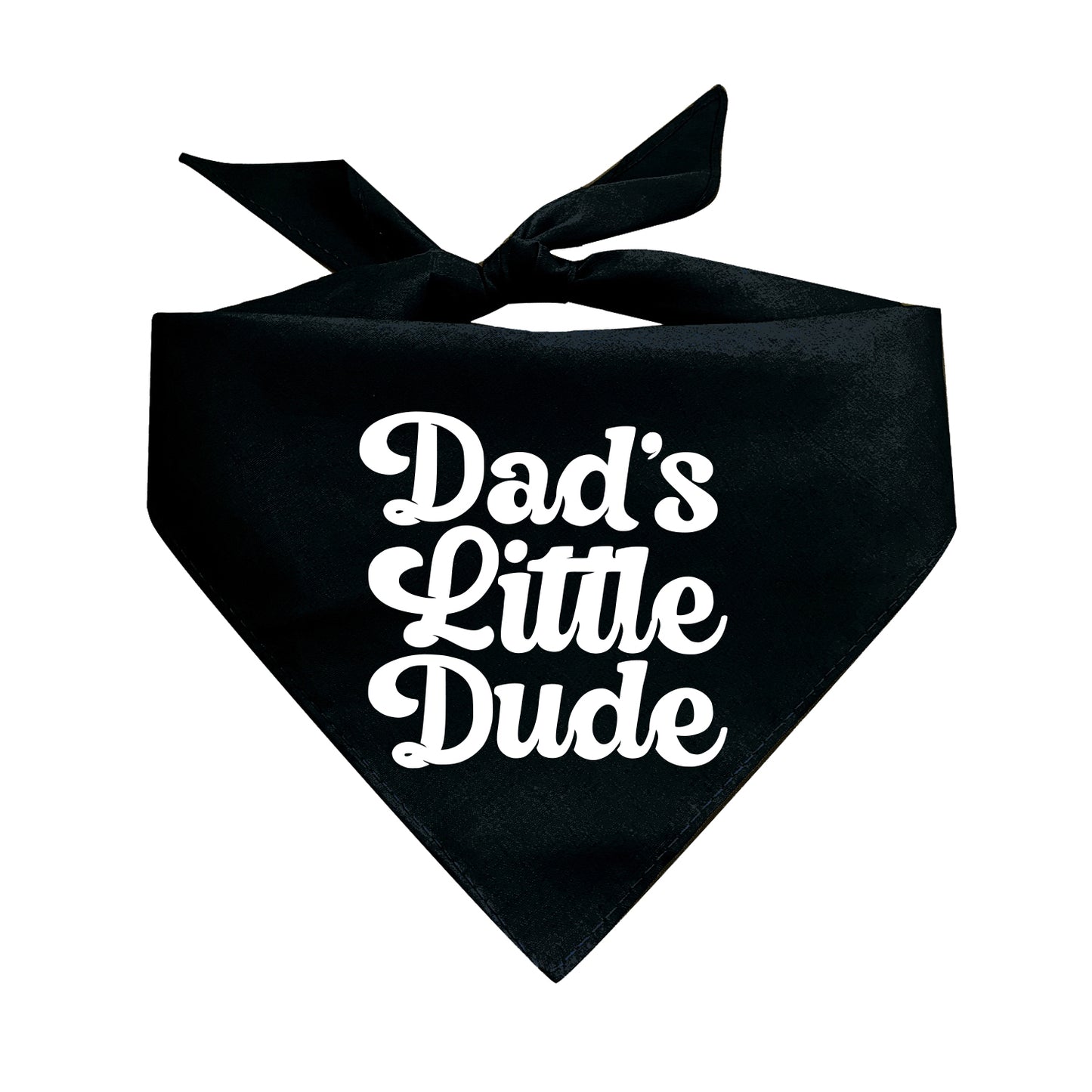 Dad's Little Dude Triangle Dog Bandana