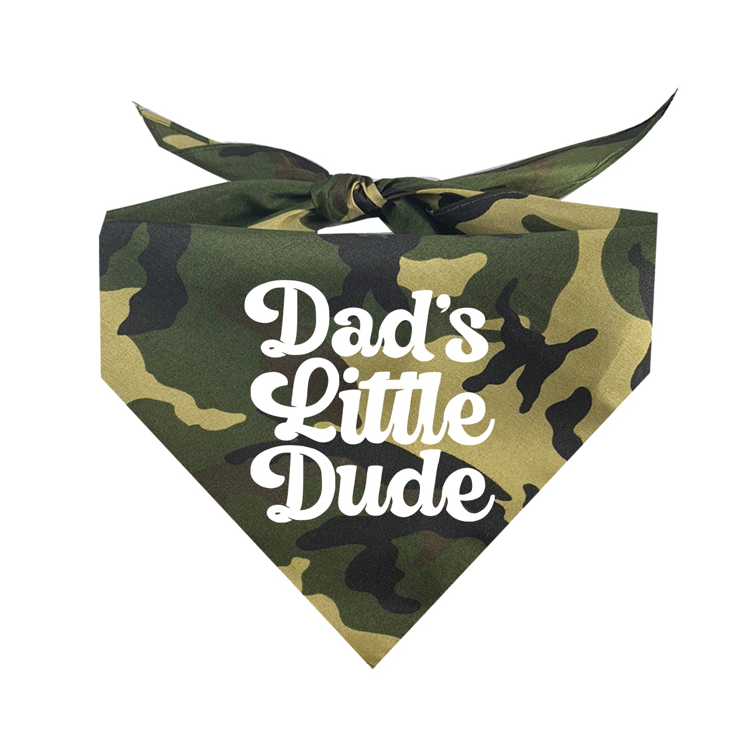 Dad's Little Dude Triangle Dog Bandana