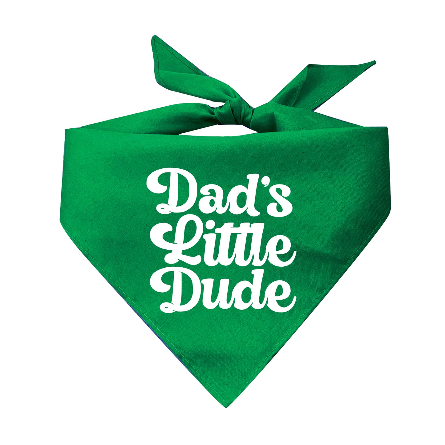 Dad's Little Dude Triangle Dog Bandana