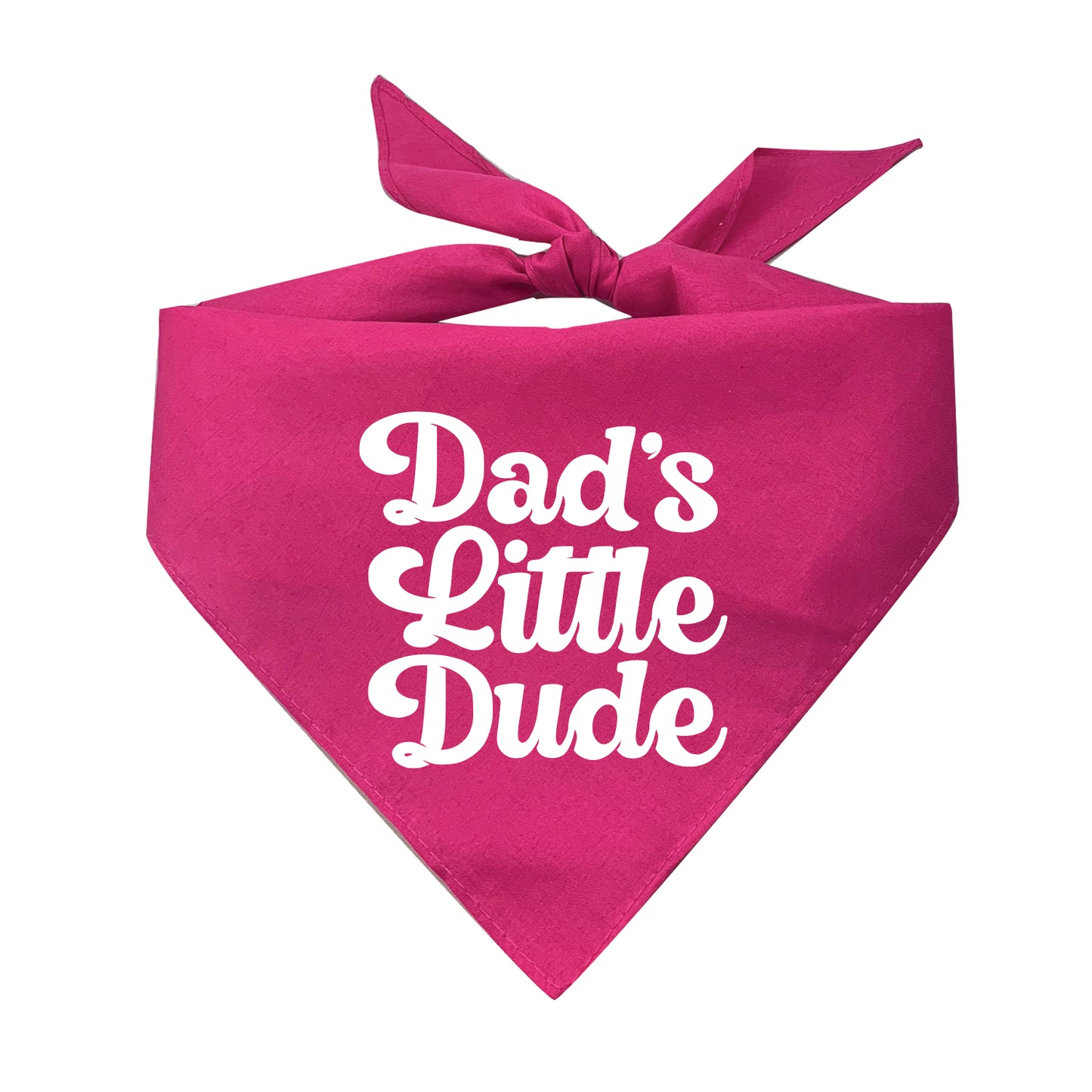 Dad's Little Dude Triangle Dog Bandana