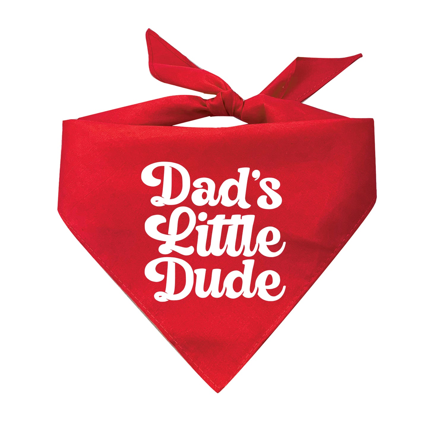 Dad's Little Dude Triangle Dog Bandana