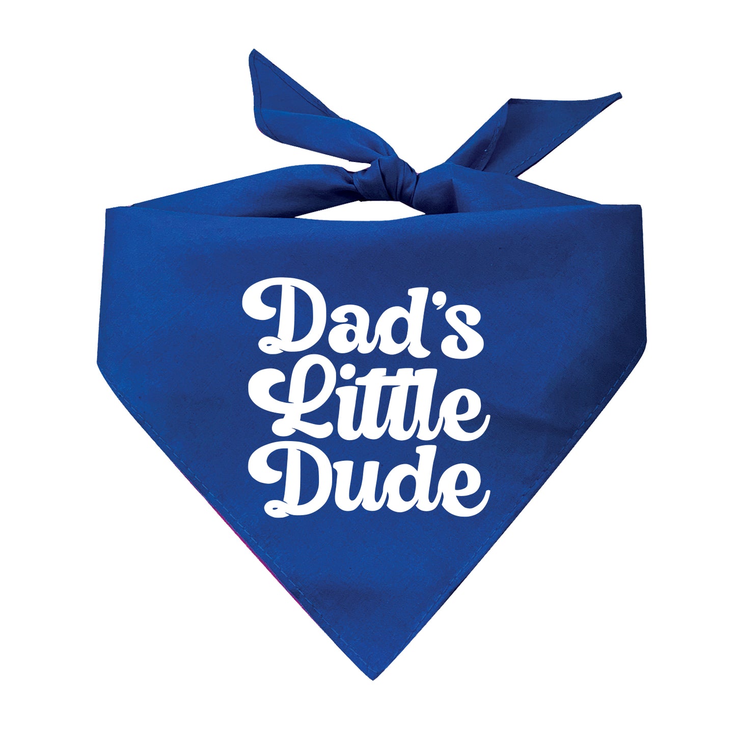 Dad's Little Dude Triangle Dog Bandana