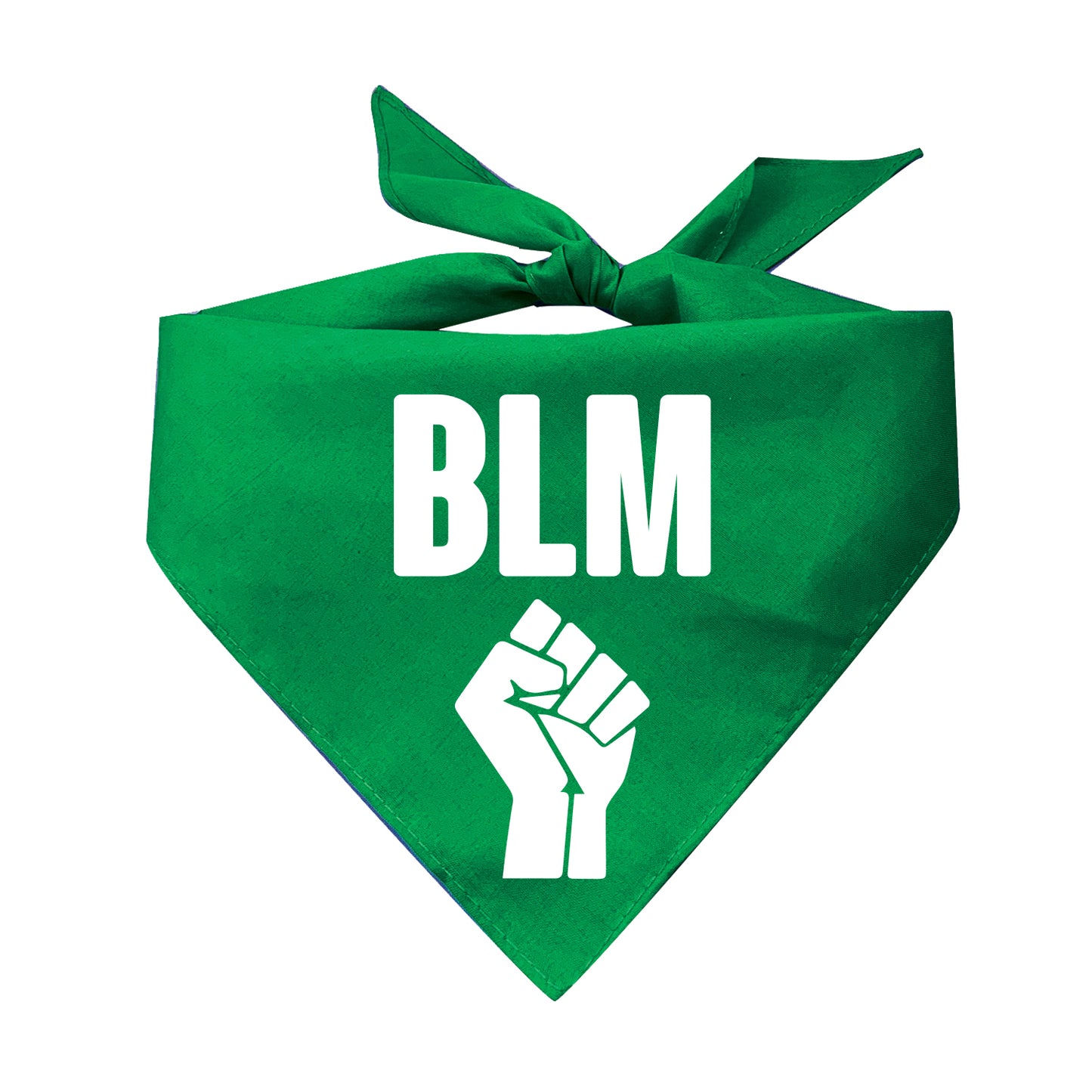 BLM with Fist Triangle Dog Bandana