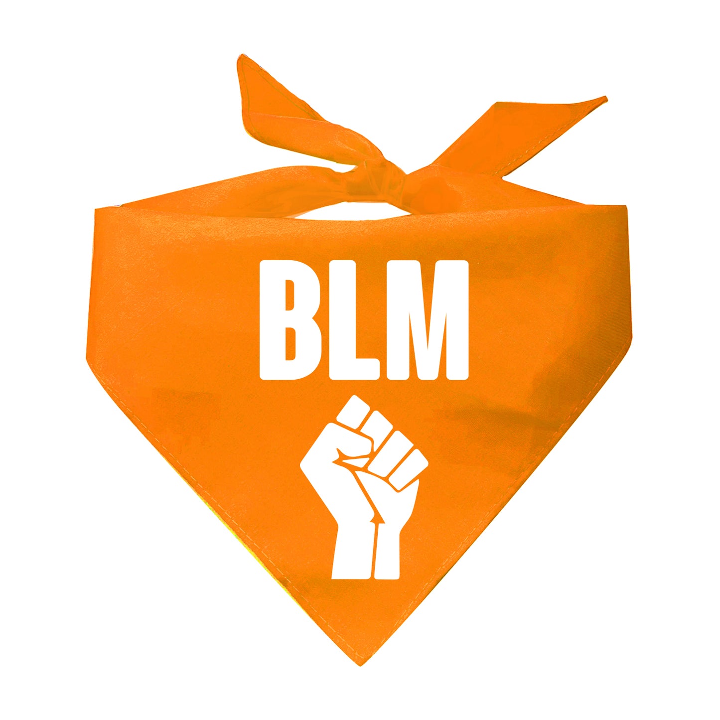 BLM with Fist Triangle Dog Bandana