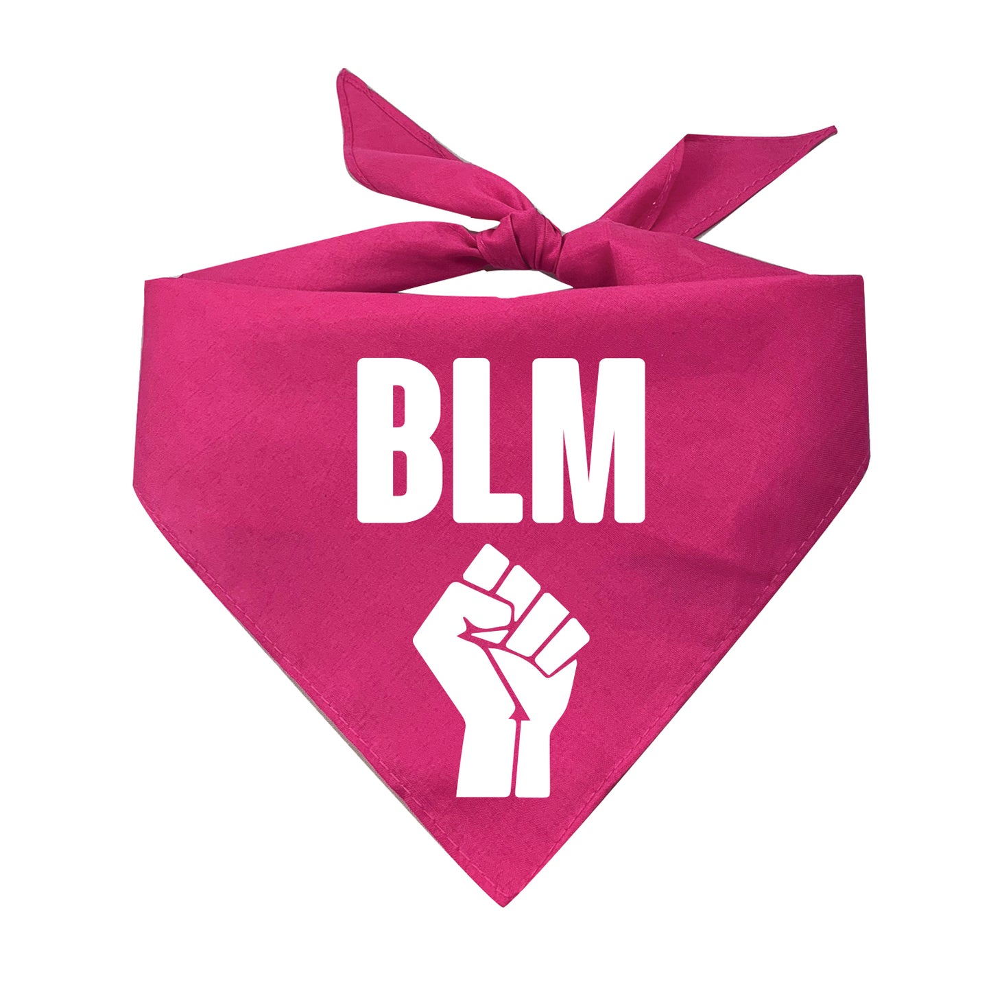 BLM with Fist Triangle Dog Bandana