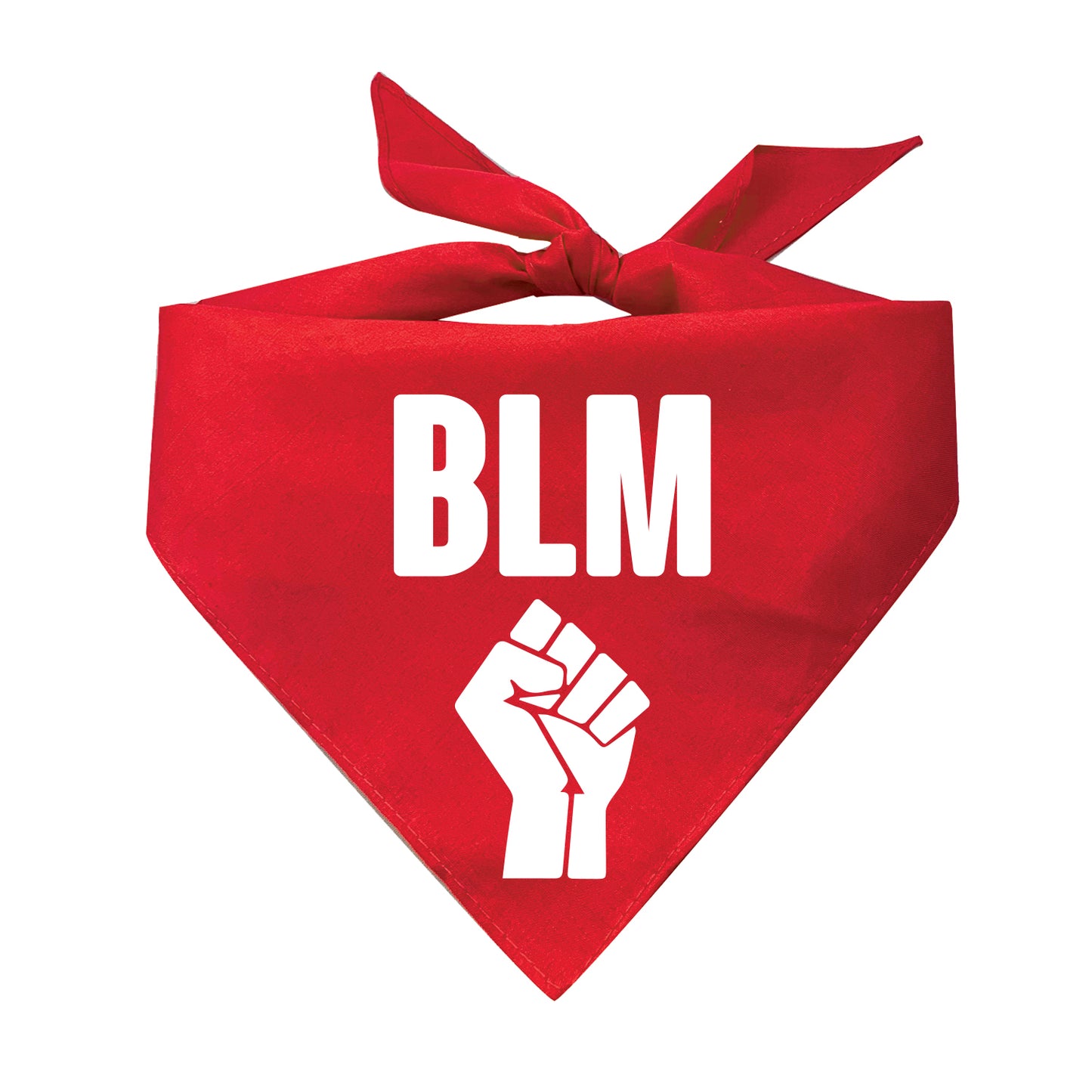 BLM with Fist Triangle Dog Bandana