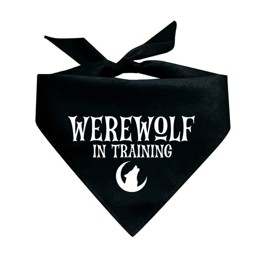 Werewolf In Training Triangle Dog Bandana