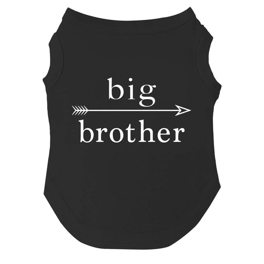 Big Brother Arrow Dog Tee | Soft Cotton Blend | Made in USA | Cute & Funny Pet Apparel