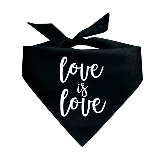 Love Is Love Triangle Dog Bandana