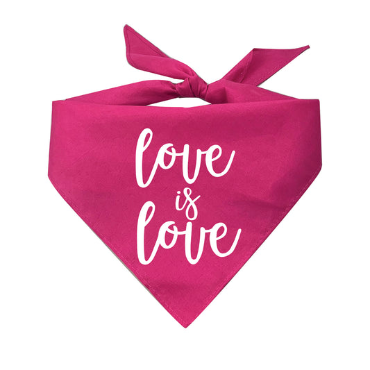 Love Is Love Triangle Dog Bandana