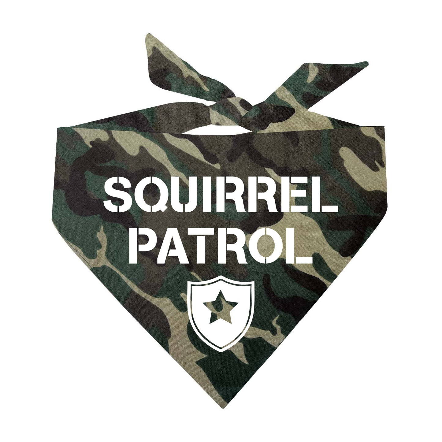 Squirrel Patrol Triangle Dog Bandana