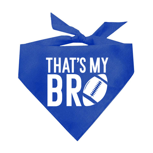 That's My Bro (Football) Triangle Dog Bandana