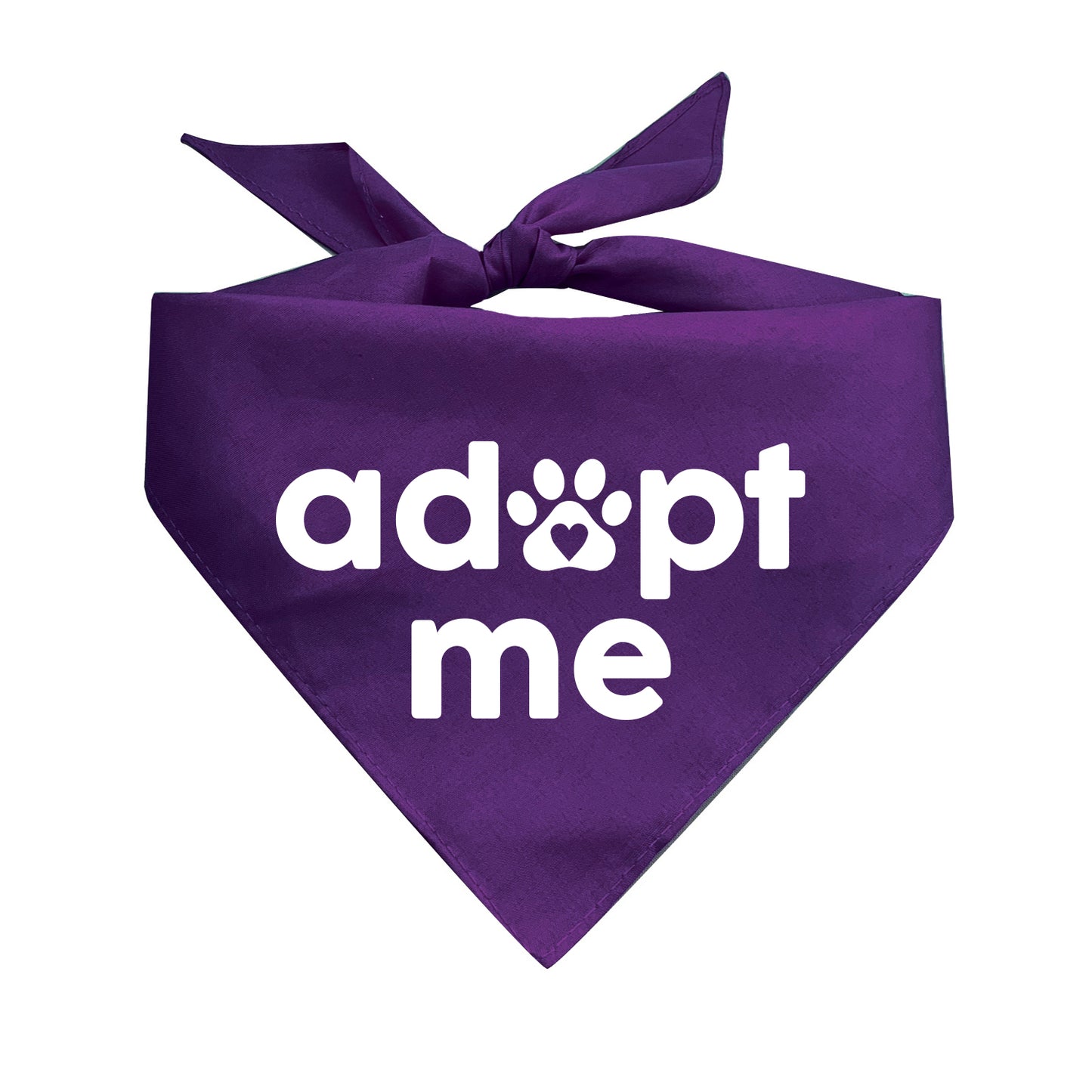 Adopt Me Dog Bandana | 100% Natural Cotton Triangle | Rescue & Shelter Pet Accessory | Made in USA