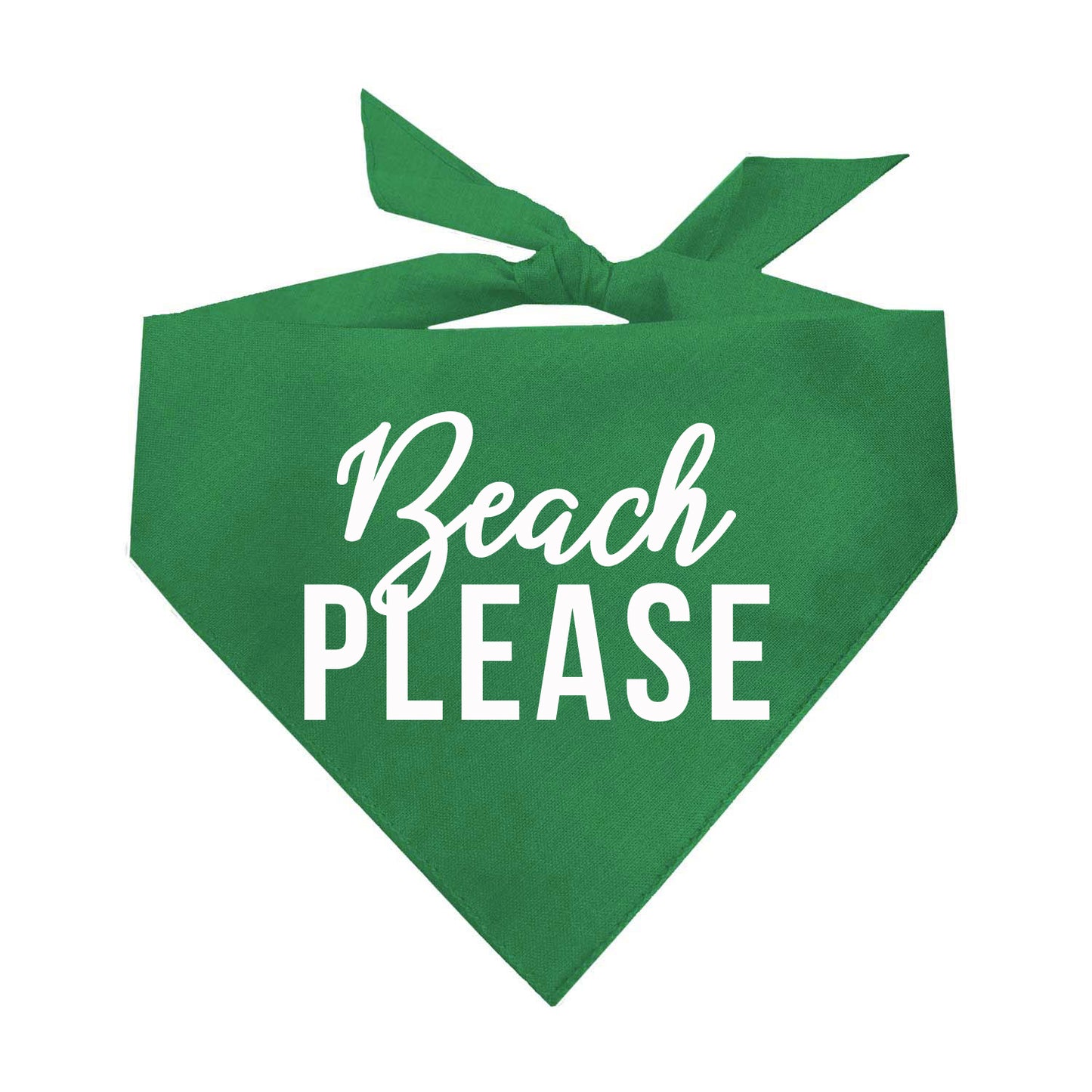 Beach Please Triangle Dog Bandana