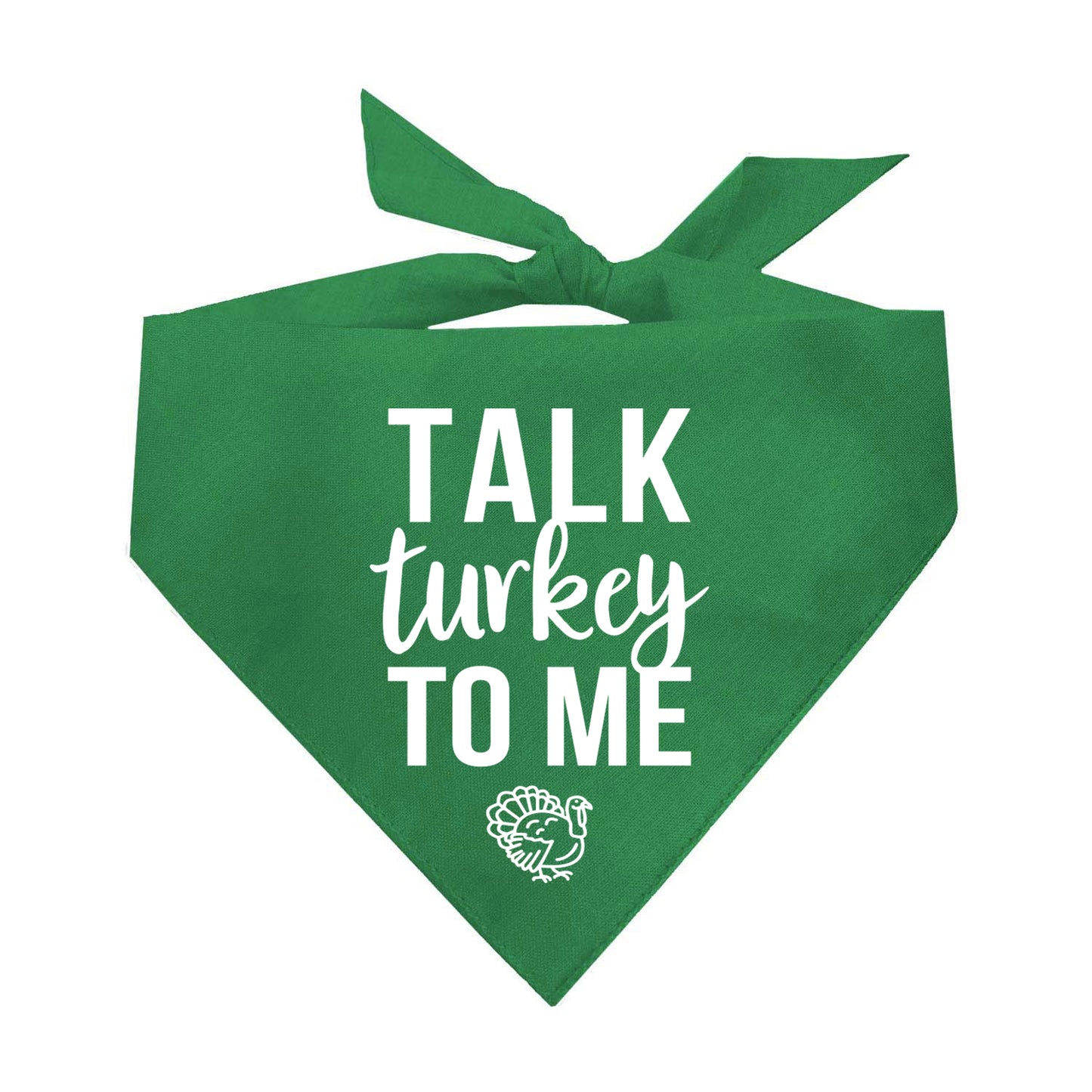 Talk Turkey To Me Triangle Dog Bandana