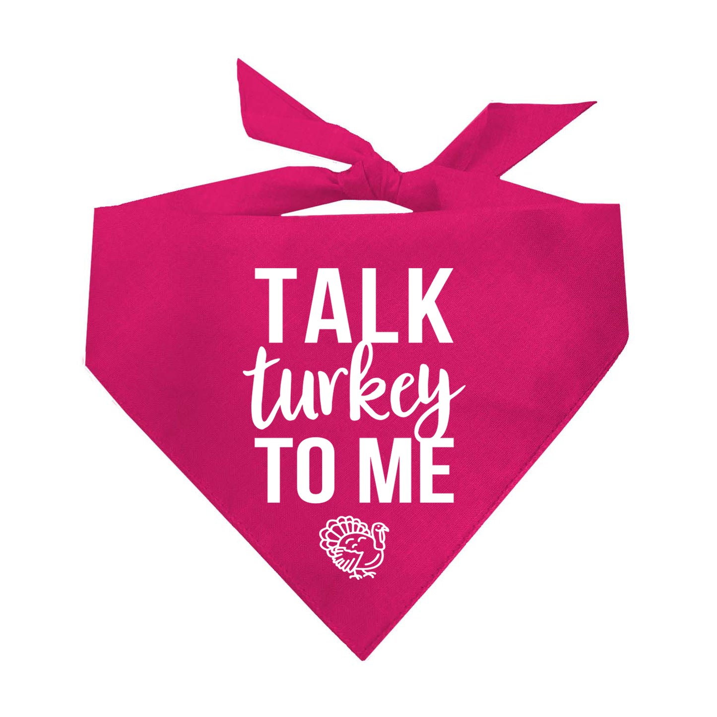 Talk Turkey To Me Triangle Dog Bandana
